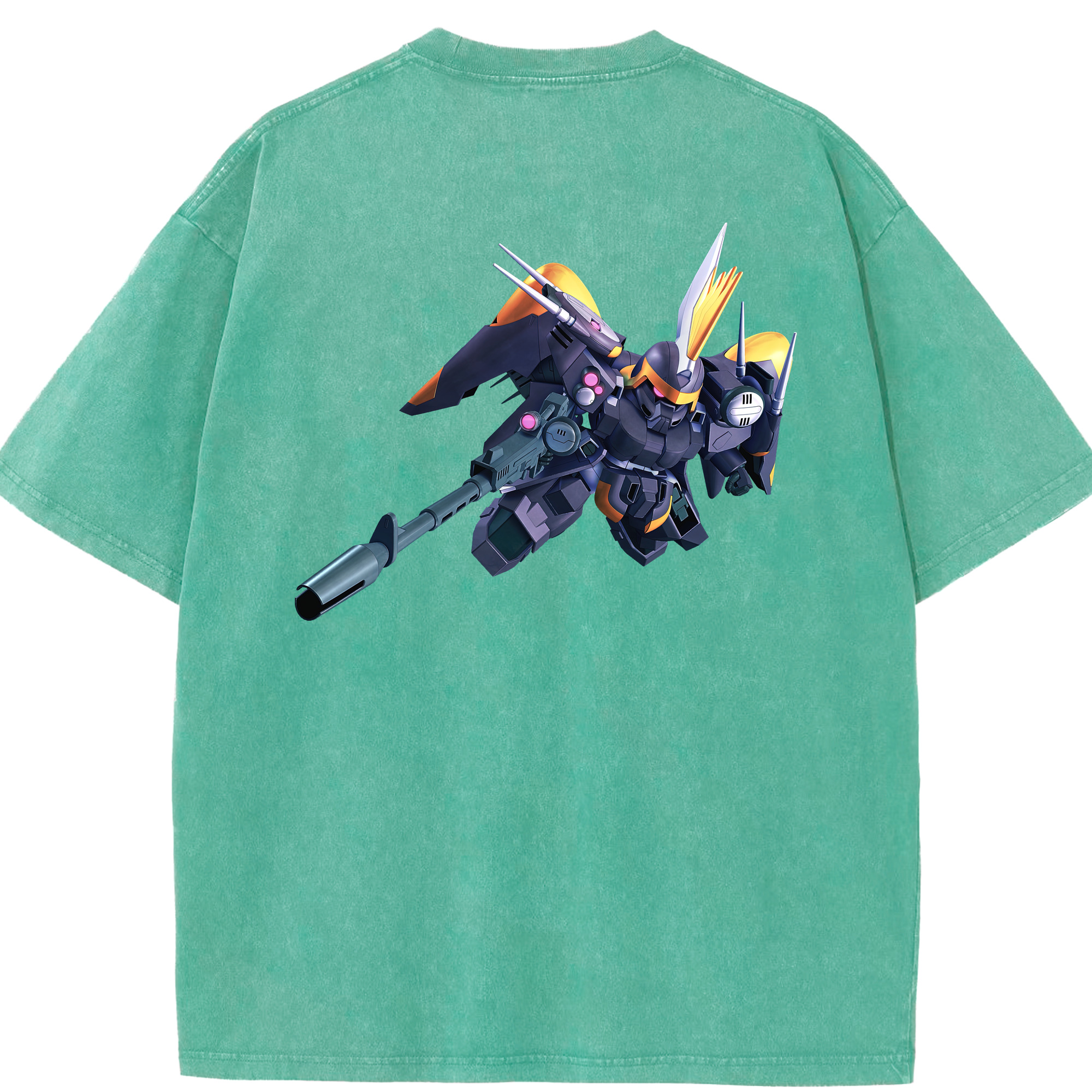 （画像用） 機動戦士ガンダム Mobile Suit Gundam 綿100% ヴィンテージ風 半袖Tシャツ（背面プリント）